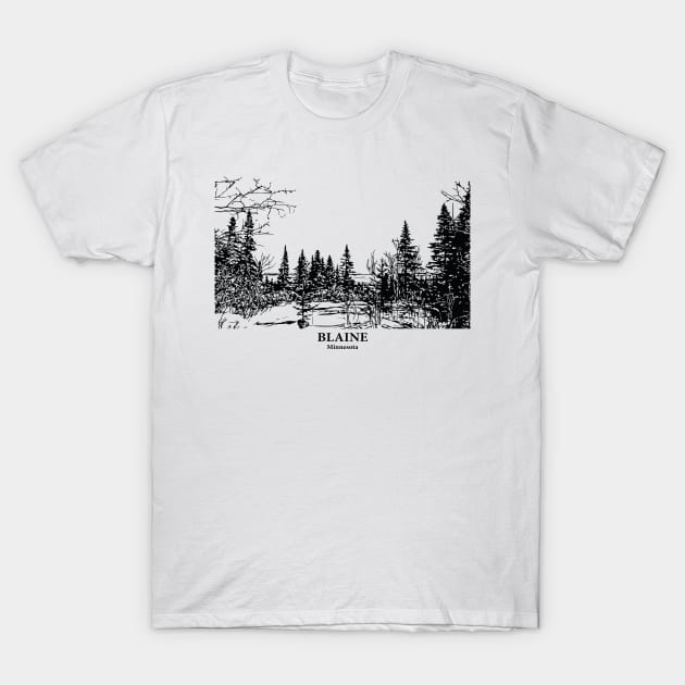 Blaine - Minnesota T-Shirt by Lakeric